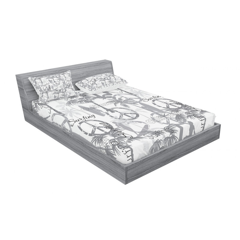 Microfiber Sheet Set, Queen Sheet Set with Fitted Sheet