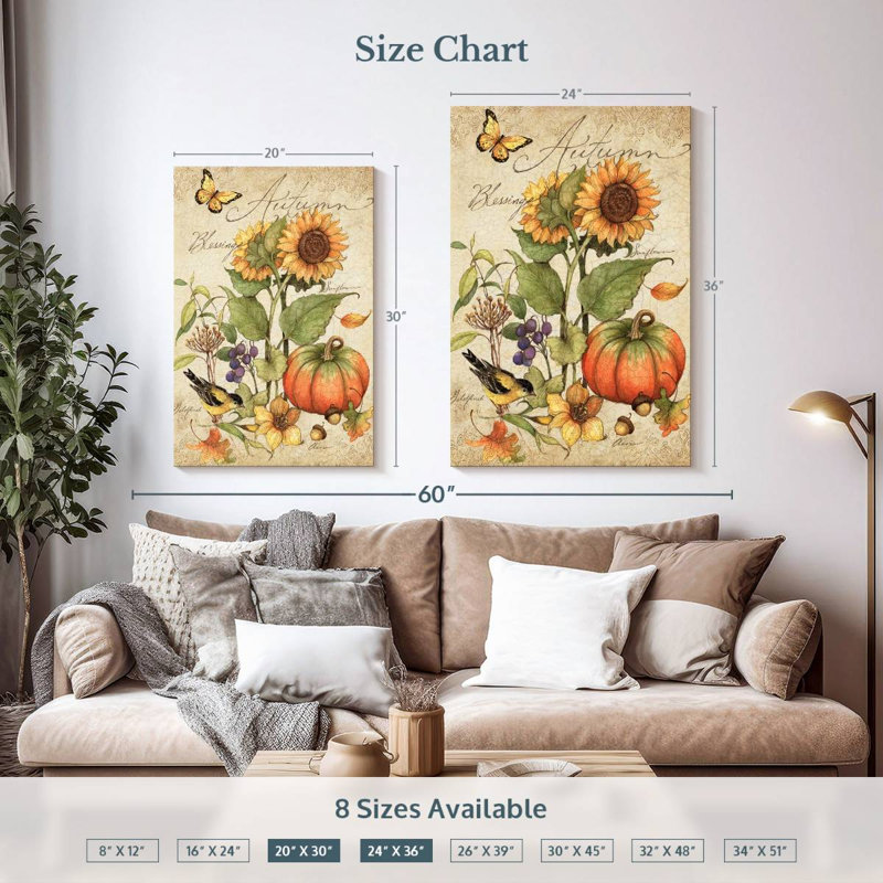 Harnek Autumn Blessings, H 36 po x l 24 po