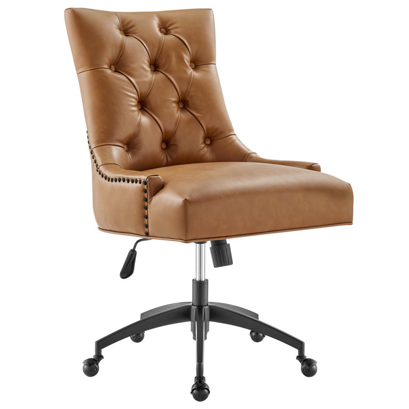 Chaise de bureau Modway Regent, Brun clair