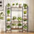 55.1 Tall Metal Frame Plant Shelf, 11-Tier Plant Stand With Grow Lights   