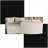 Sectional Sofas | Modern Curved 2-Piece Modular Sofa with 4 Pillows for Living Room Bedroom Office | Corduroy | Standard