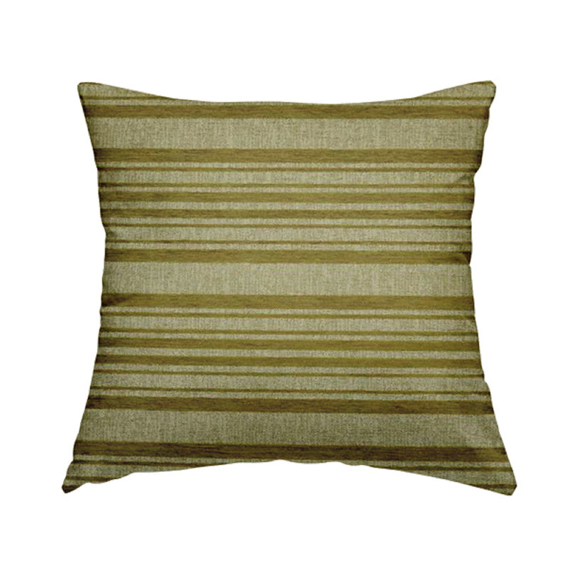 Langton Striped Square Cushion, 55cm H x 55cm W x 5cm D, Green
