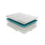 Matelas simple de 10 pouces, mousse gel, ferme, blanc, tissu, mousse respirante, respirant, améliore la qualité du sommeil-365549570-365549583