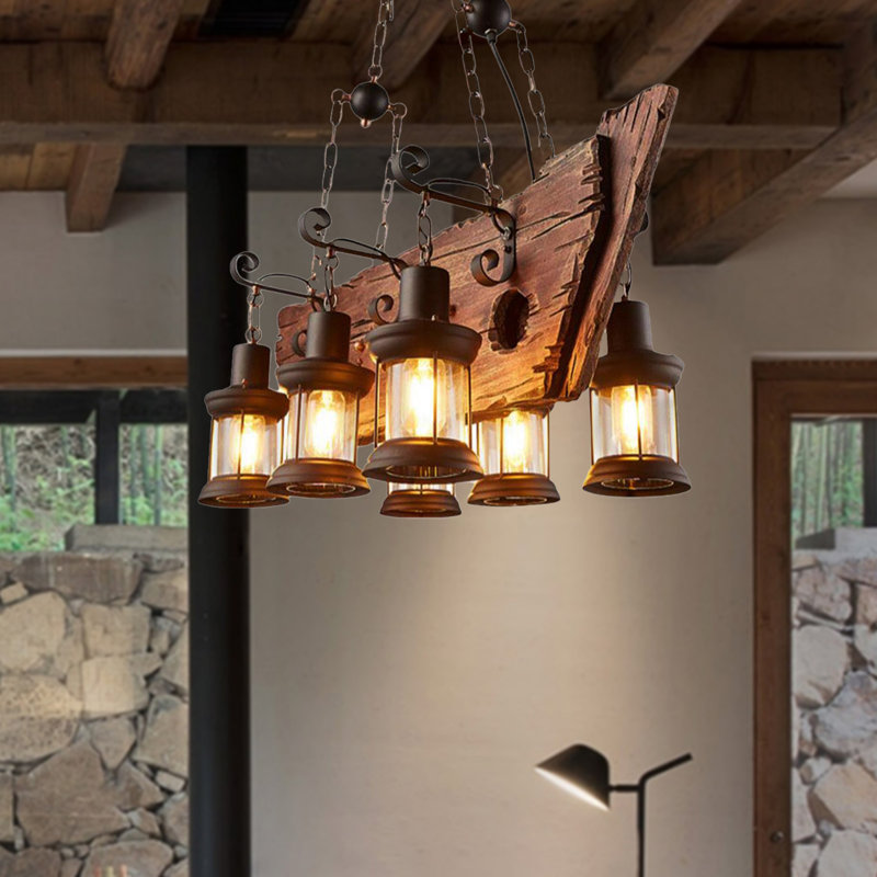 Luminaire suspendu 6 lumières Brek