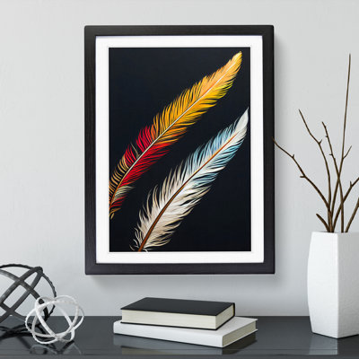 XV1022-3394X Pair Of Feathers - Print