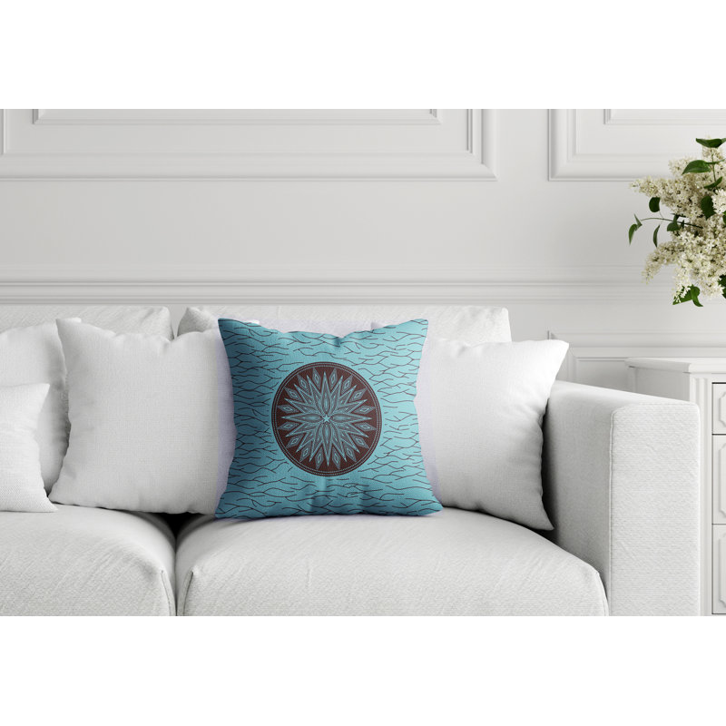 Kamron Geometric Cotton Reversible Pillow Cover, 16" x 16"