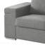 Fauteuil rembourré en tissu tissé gris clair-130126825