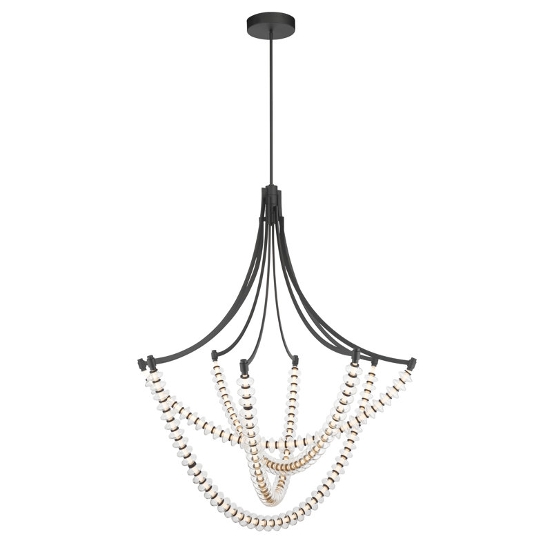 Lustre 49,25 po DEL Pearl, 4823 lumens, H 50,75 po x l 49,25 po x P 49,25 po, 57 W