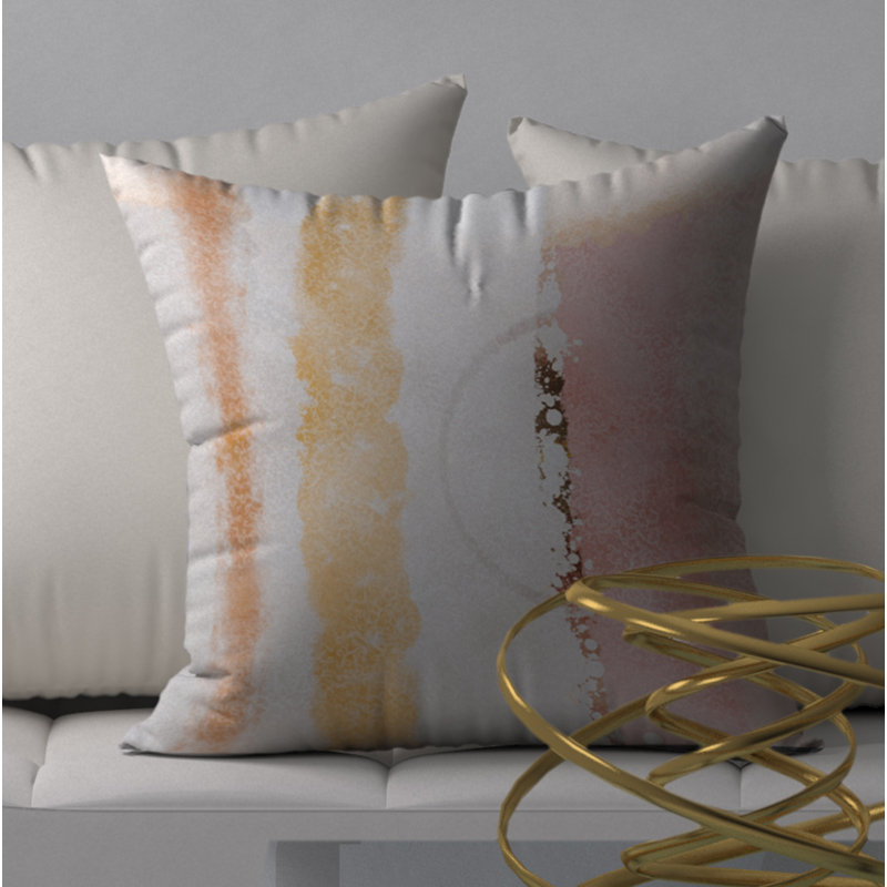 Très grande housse de coussin carrée et insert variés, 18" x 18"