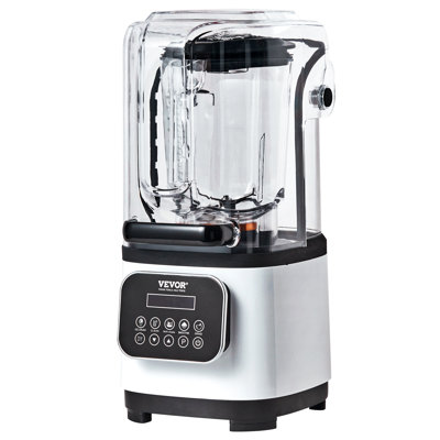 Professional Blender with Shield, 68 oz Plastic Jar Blender Combo, Stainless Steel 9 Speed & 5 Functions Blender, Commercial Countertop Blenders, Smoothies, Peree, and Crush Ice, White