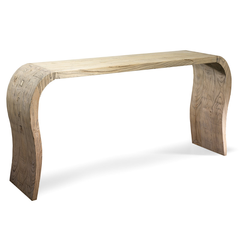 Jixi 160cm Solid Wood Console Table, Natural Elm
