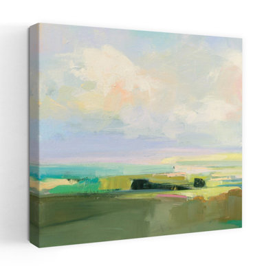 Ciel d'été contemporain iv avec art abstrait bleu