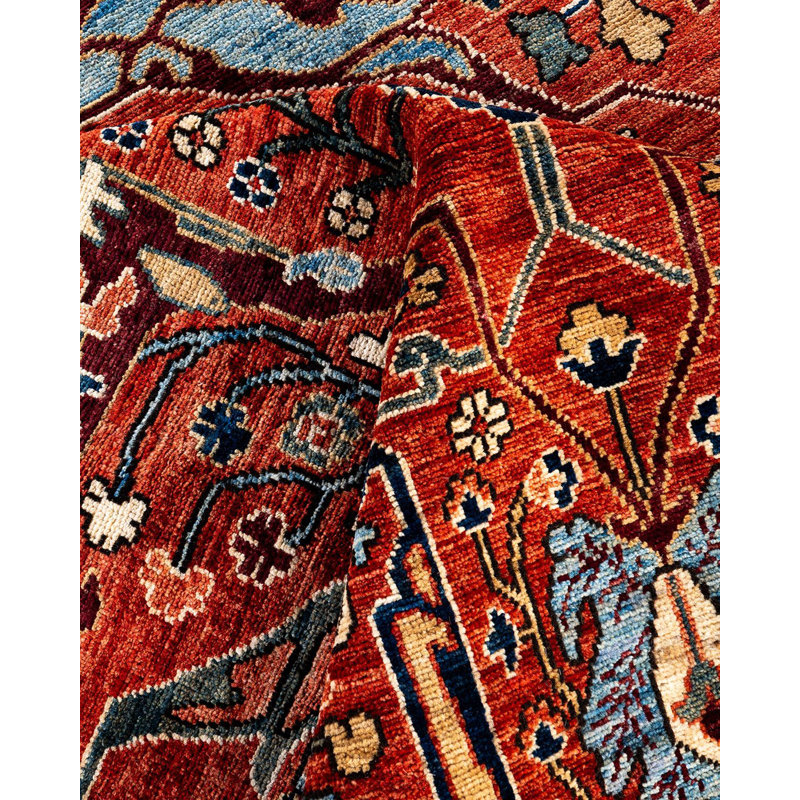 Serapi One-of-a-Kind Rectangle 8'11" X 11'10" Hand Knotted Area Rug