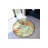 Orange Green Traditional Patterned Round Woven  Vintage Decorative Carpet-666605507