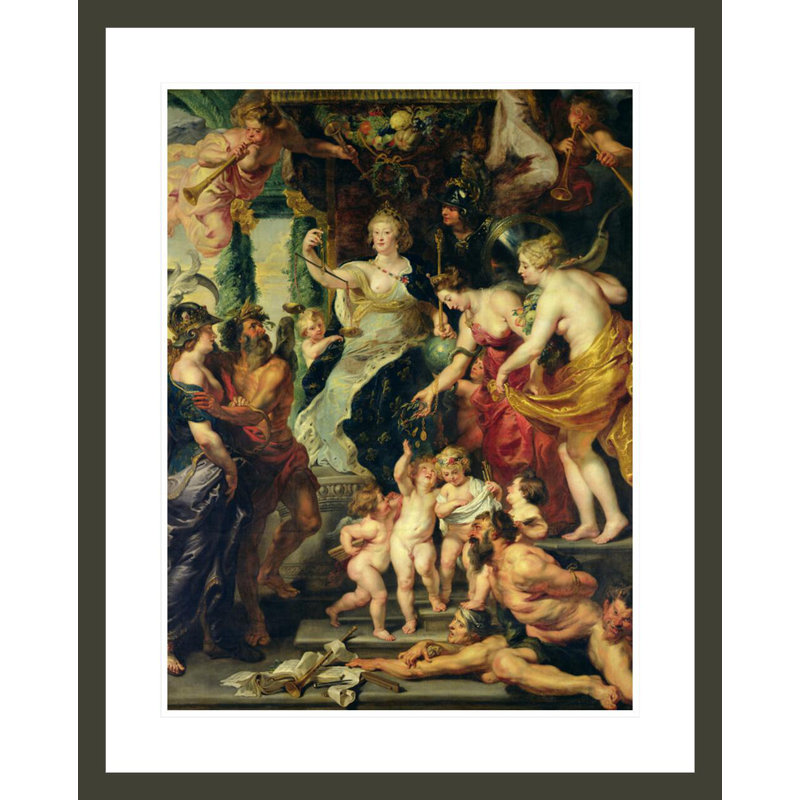 «The Felicity of the Regency» par Peter Paul Rubens, impression giclée encadrée, 29.21" H x 23.5" W