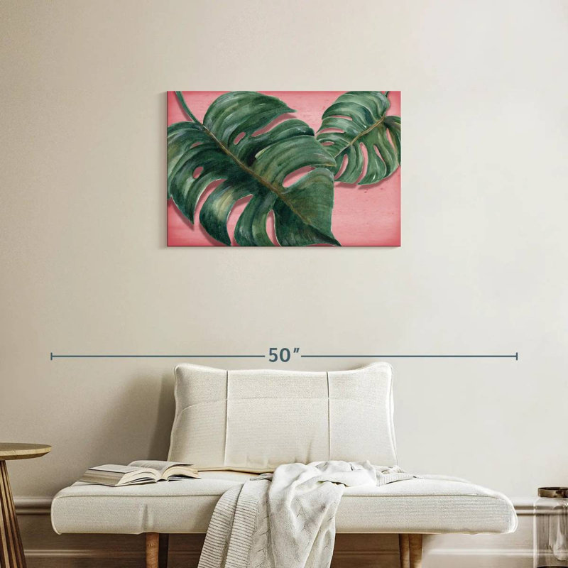 Feuilles Harnek Bright Monstera, H 20 po x l 30 po