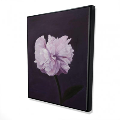 Beautiful Purple Flower Print On Canvas