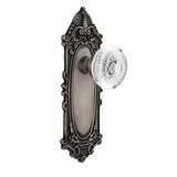 Victorian Plate with Crystal Egg & Dart Knob