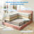 Compression Packed All-in-one Plush Upholstered Platform Bed With Built-in Foam Mattress, Queen-1787057716-1787057717