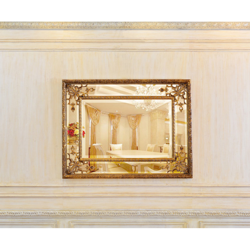 Miroir encadré 48 po Daylan, Or antique