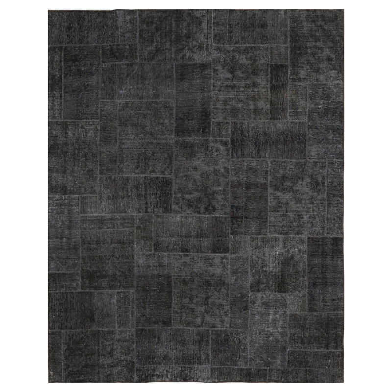Tapis gris/brun patchwork Cooke