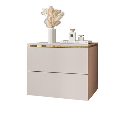 50cm W Manufactured Wood Bedside Table