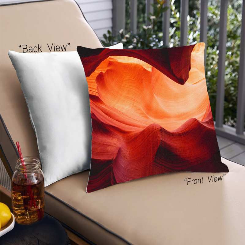 Abstract Throw Pillow, Microsuede