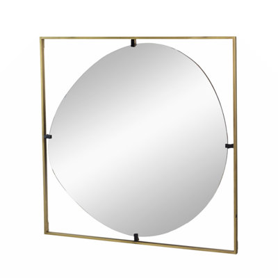 Metal Square Mirror
