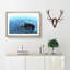 Splash of Water in a Lake 1 Piece Single Picture Frame Painting on MDF-56705461-56705462
