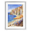 «Beach Lounging on Mediterranean Shore», reproduction encadrée sous verre, design by Creative Studio-130832282-130832284