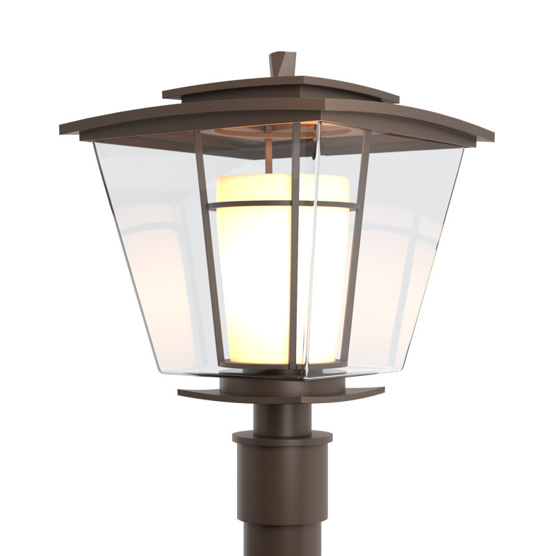 Beacon Hall 1 - Light 18.1" H Hardwired Lantern Head, Opal and Clear, Coastal Bronze