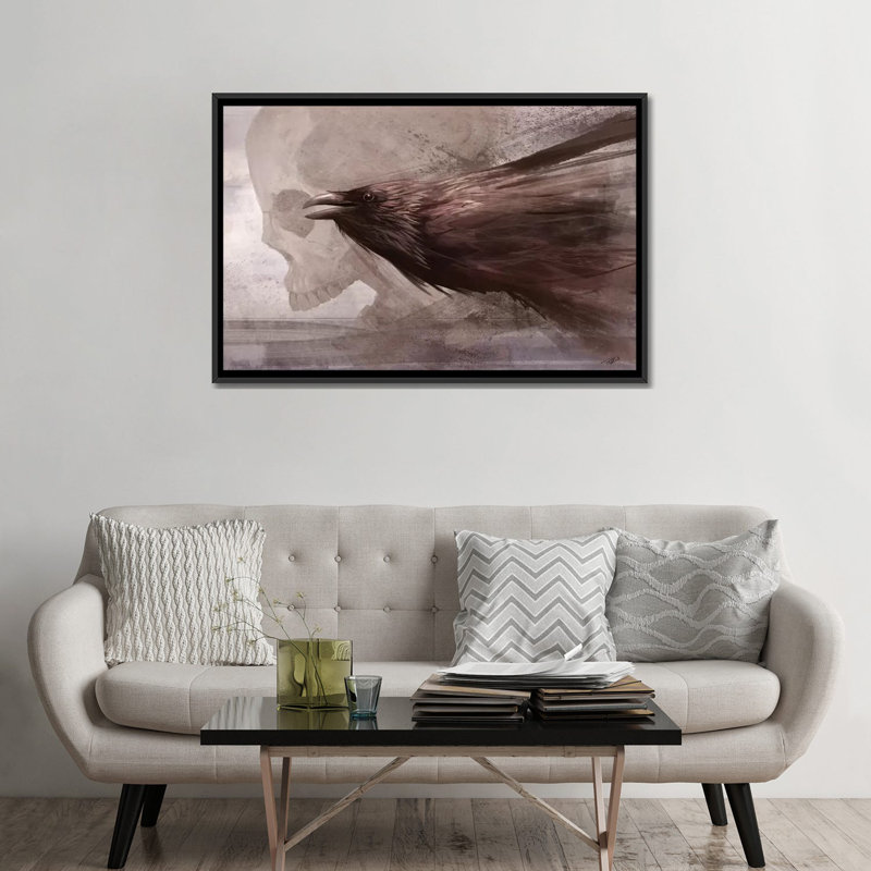 « messes à the souls », impression sur toile, H 40 po x l 60 po x P 1,5 po, Toile avec cadre noir, Pas de tapis