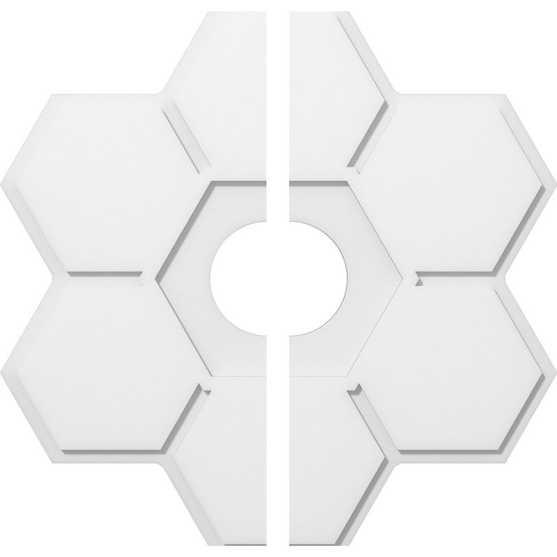 Daisy Ceiling Medallion, 1" H x 34" W x 34" D