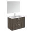 Ensemble de meuble-lavabo mural simple 32 "avec miroir Concert-36512270