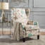 Fauteuil inclinable à dossier poussoir, fauteuil à oreilles moderne en tissu