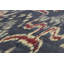 Tapis bleu et beige noué à la main de haute qualité