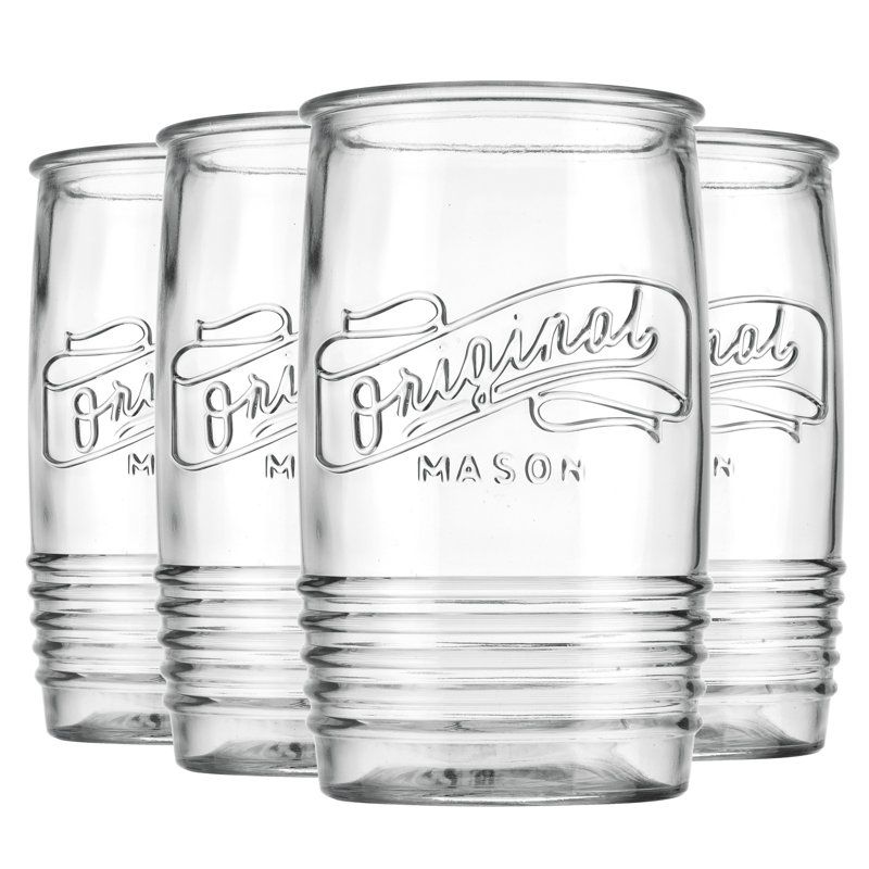 Retroware 20oz. Mason Jar Set