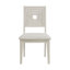Ensemble de salle à manger Rhiannon 5 pièces, hauteur standard, blanc antique - Table et quatre chaises