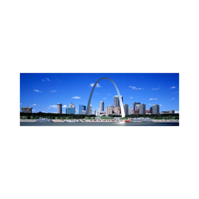 Skyline, St Louis, MO, USA - Wrapped Canvas Panoramic Print