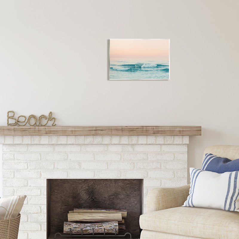 "Stupell Industries Ocean Waves", art mural sur toile flottante par Sissi et Seb, H 10 po x l 15 po x P 0,5 po
