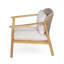 Fauteuil club d'extérieur en bois d'acacia C 144