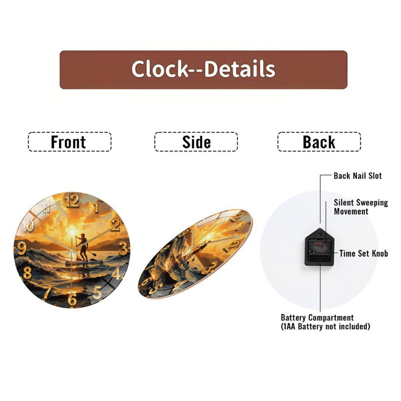 Horloge murale Sunset