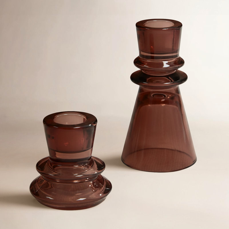Bougeoir de table en verre Danny H 2,25 po