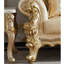 Fauteuil européen en cuir massif de luxe en bois massif de 46,4 po de largeur