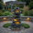 6-Tier Cascading Stone Waterfall with LED Glow for Patio & Garden Decor