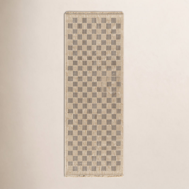 Tapis tissé à la machine Abbie, Tapis de couloir 2 pi 7 po x 7 pi 3 po