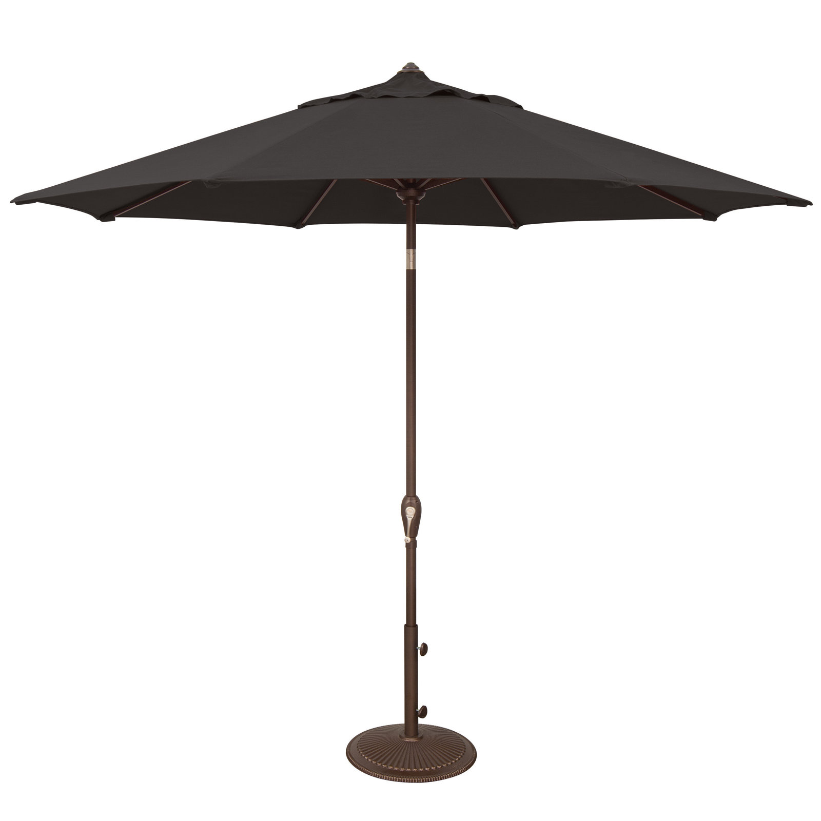Colete 9' Market Sunbrella Umbrella, Canvas Black Sunbrella® Canvas, Bronze