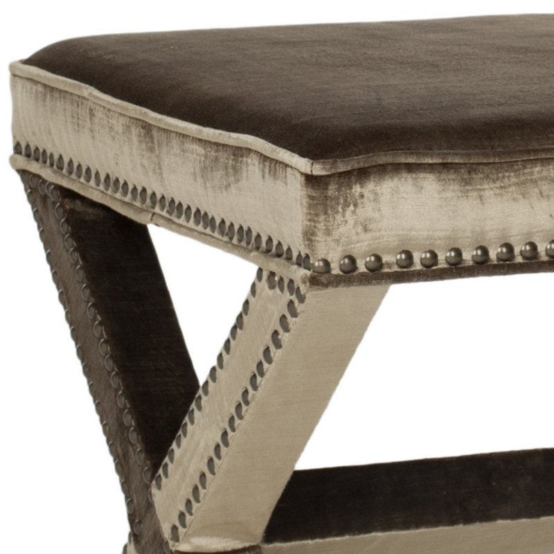 Dangela Upholstered Ottoman, Antique Sage