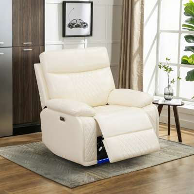 Zaina Off-White Power Reclining Chair