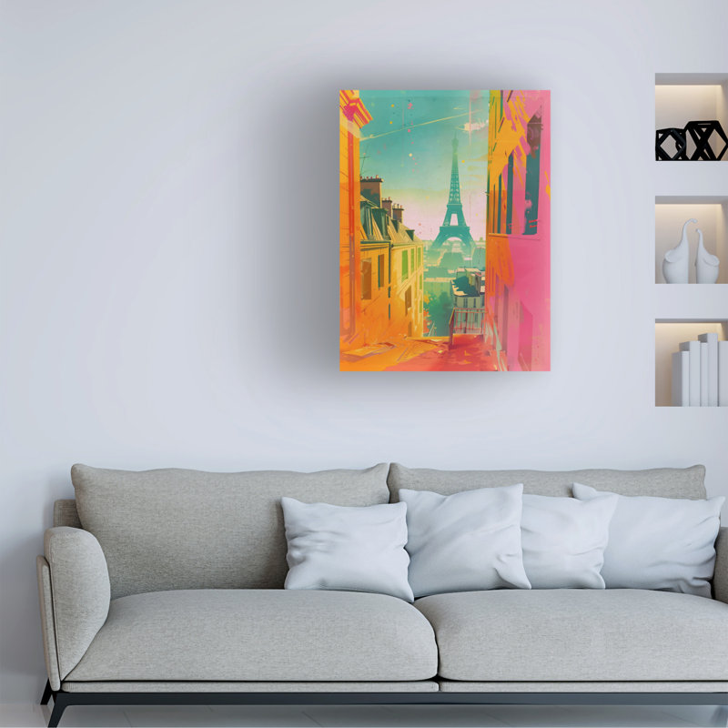 Art sur toile Sasha Paris Colors IV, H 24 po x l 32 po